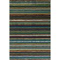 Art Carpet 7 X 9 Ft. Seaport Collection Wavy Stripe Woven Area Rug, Multi Color 841864116960
